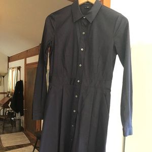 Theory Shirt Dress - Navy Size 4